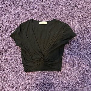 Black American Threads crop top